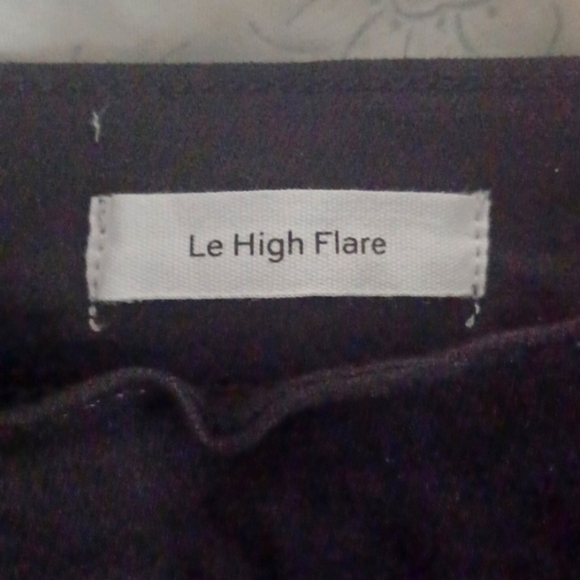 Frame Denim Classic Black Jeans, Le High Flare, 32 - Picture 7 of 8